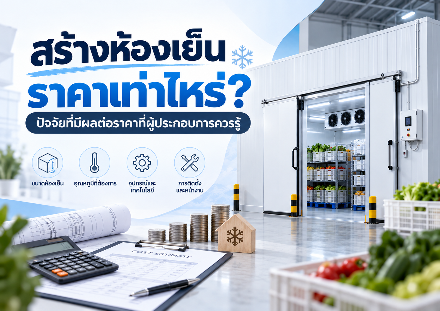 สร้างห้องเย็น ราคาเท่าไหร่? ปัจจัยที่มีผลต่อราคาที่ผู้ประกอบการควรรู้ สร้างห้องเย็น ราคาเท่าไหร่? ปัจจัยที่มีผลต่อราคาที่ผู้ประกอบการควรรู้