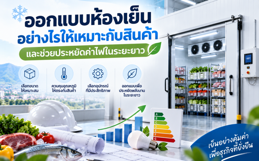 ออกแบบห้องเย็นอย่างไรให้เหมาะกับสินค้าและช่วยประหยัดค่าไฟในระยะยาว